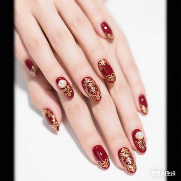 Press on Nails Medium Fake Nails Pink Glossy Glue on Nails Glitter Acrylic Nails Oval Stick on Nails for Women and Girls